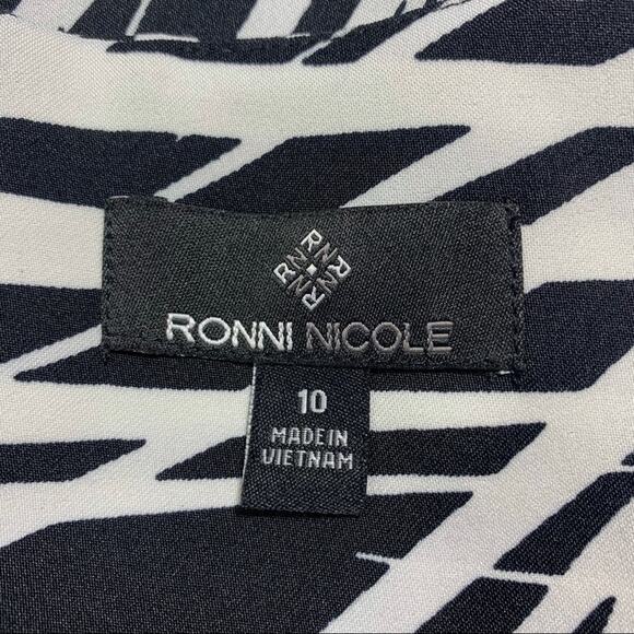 50% OFF Ronni Nicole Dress Sheath Leave Pattern Sleeveless - Picture 5 of 7